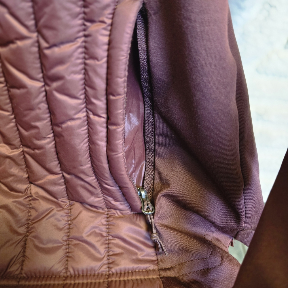 Womens Maroon Slim Quilted Jacket Size Small NWOT - Picture 4 of 4